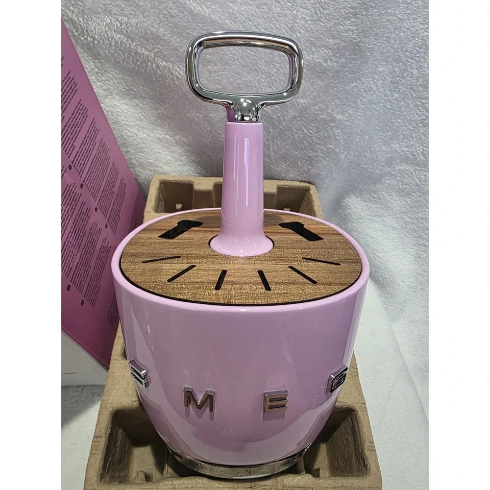 New SMEG Cutlery Caddy (Only Holder) Pastel Pink 50's Style Limited Edition Rare